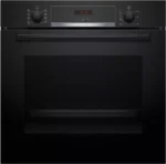 Bosch HBA514BB3 Serie 4 Einbaubackofen 60x60 3D-Heißluft Schnellaufheizung Schwarz