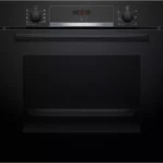 Bosch HBA514BB3 Serie 4 Einbaubackofen 60x60 3D-Heißluft Schnellaufheizung Schwarz