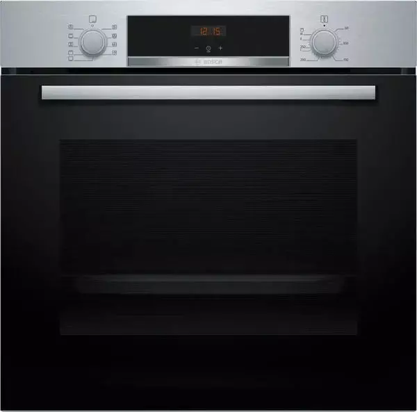 XL1_bosch-hba514bs3 Bosch HBA514BS3 Serie 4 Einbaubackofen 60x60 3D-Heißluft Schnellaufheizung Hydrolyse Edelstahl – Bild 1
