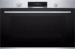 Bosch VBD5780S0 Serie 6 Einbau-Backofen 90 cm breit Pyrolyse Teleskopauszug Schwarz