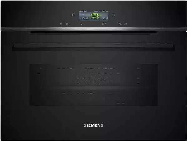 XL1_siemens-cm724g1b1 Siemens CM724G1B1 iQ700 Einbau-Kompaktbackofen 60x45 cm mit Mikrowelle Air Fry WLAN Schwarz – Bild 1