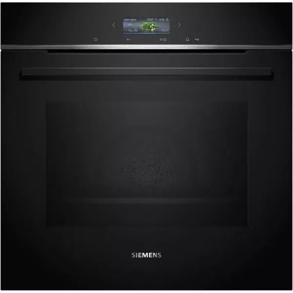 XL1_siemens-hb734g1b1 Siemens HB734G1B1 iQ700 Einbaubackofen 60x60 Schwarz ecoClean Air Fry WLAN – Bild 1
