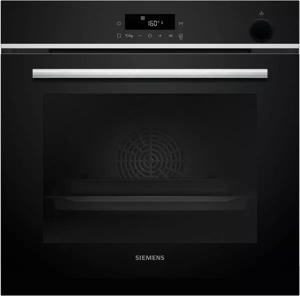 XL1_siemens-hr532gbs3 Siemens HR532GBS3 iQ300 Einbaubackofen 60x60 mit Dampfunterstützung Air Fry Edelstahl – Bild 1