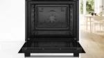 Bosch HBA514BS3 Serie 4 Einbaubackofen 60x60 3D-Heißluft Schnellaufheizung Hydrolyse Edelstahl – Bild 3
