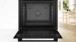 Bosch HRG532BB3 Serie 4 Einbaubackofen 60x60 mit Dampfunterstützung Air Fry Schwarz – Bild 2